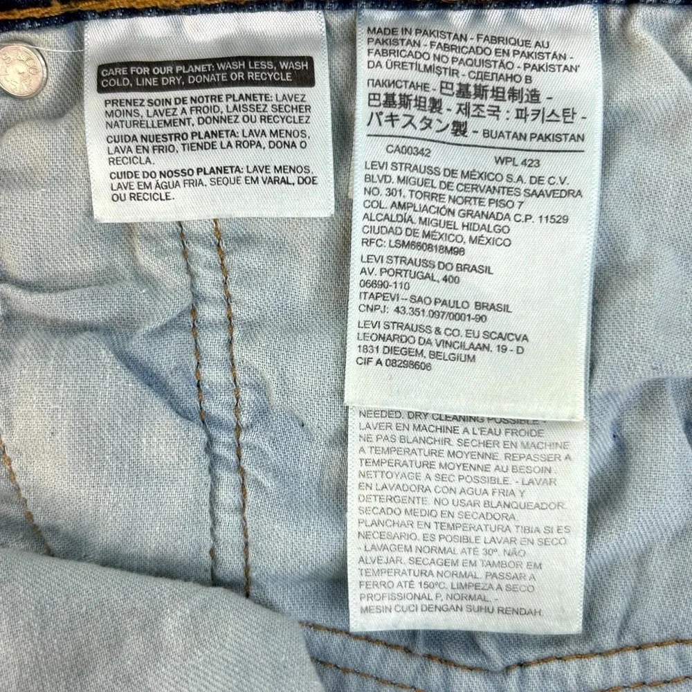 Levis 502 Jeans Mens 38x30 Blue Denim‎ Cotton Stretch All Season Tech Taper Fit